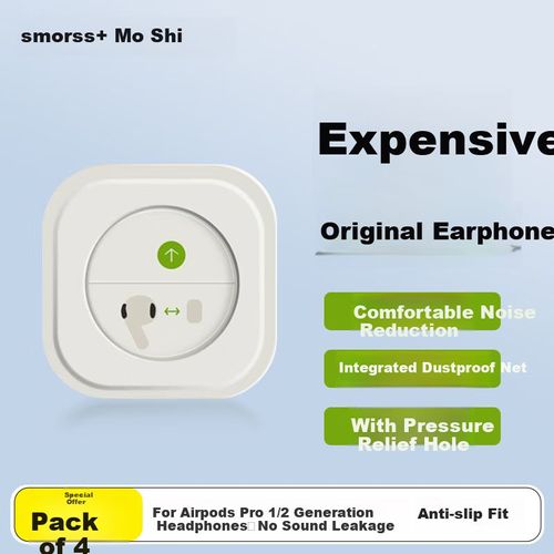 Puntas de silicona Smorss para AirPods Pro 1/2 mediano y pequeño resistentes al polvo