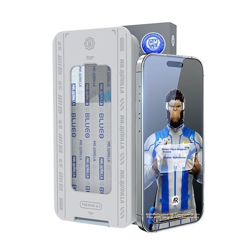 Mica templada BLUEO iPhone 16/15 Antirreflejante Transparente