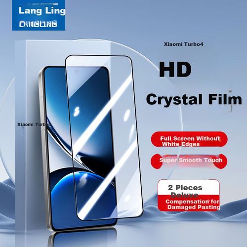 Mica Vidrio Templado Xiaomi Redmi Turbo 4 Transparente 2 Piezas