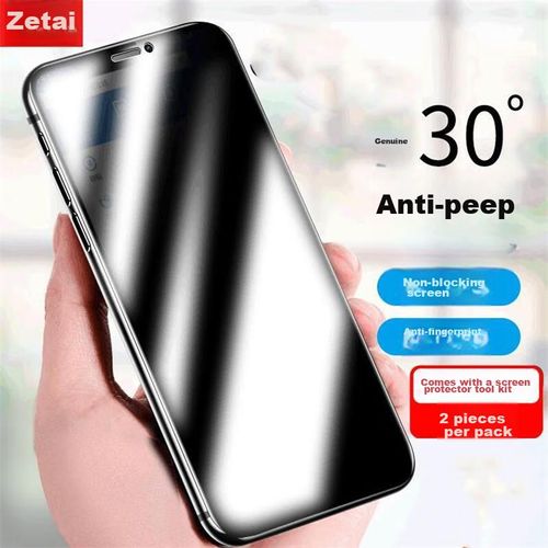 Mica de privacidad ZiTai iPhone 11/XR Vidrio templado Paquete 2