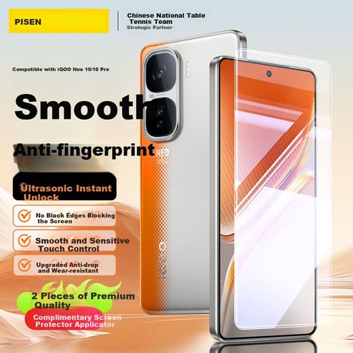 Mica Vidrio Templado PISEN IQOO Neo10/Neo10 Pro 0.25mm Paquete 2