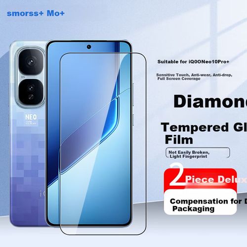 Mica de vidrio templado Vivo IQOO Neo10 Pro+ 2 piezas