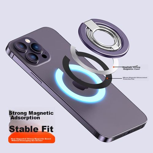 Soporte magnético Aolang Doble Anillo Metal Blanco