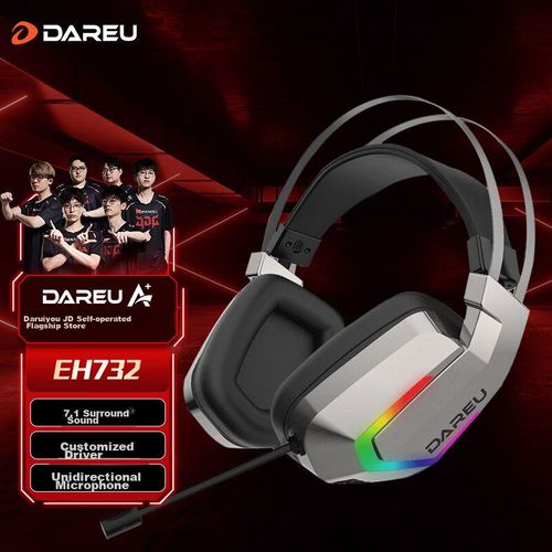 Audífonos Gaming DAREU EH732 USB 7.1 Gris Cangqiong