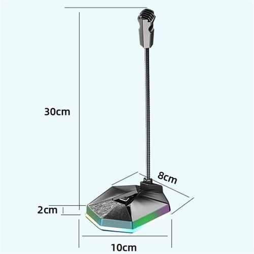 Micrófono Taidu TAIOU USB Escritorio Negro RGB