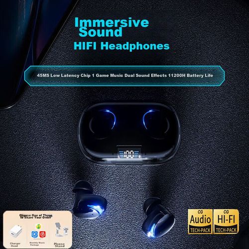 Audífonos Bluetooth Changu CT01 ABS+PC Blanco Hueso