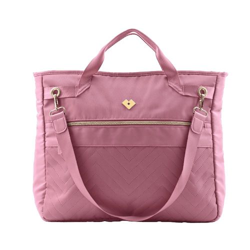 Bolsa para laptop luckyly 15.6 pulg múlticompartimentos lacy rosa