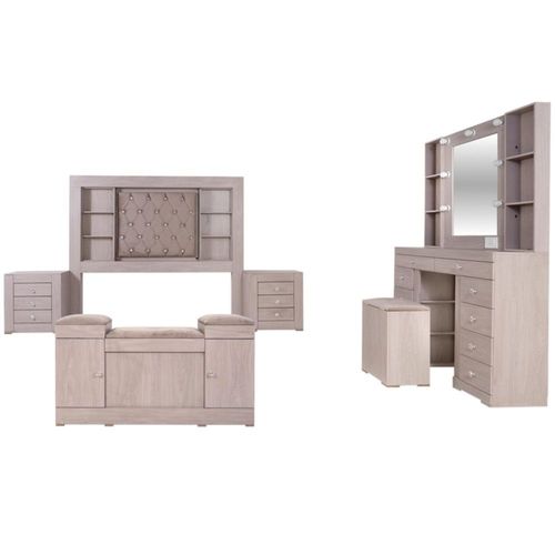 Recamara KS 5 Piezas Marissa Rosa Kessa Muebles