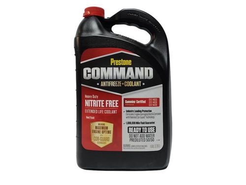 Anticongelante Prestone Command Cor Guard Rojo 1gl 3.78L Servicio Pesado Listo Para Usar