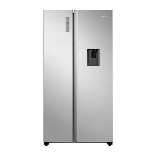 Refrigerador 18 Pies Cúbicos Hisense Side by Side Gris RS19N6WCX