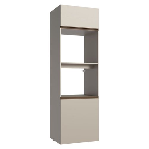 Mueble De Cocina Para Horno Madesa Nice 60cm 2 Puertas Crema