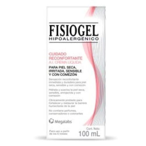 Fisiogel-Ai Crema Liqd 100ML hidratación y cuidado de la piel, textura ligera de rápida absorción