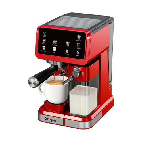 Cafetera Espresso Automática 20B Color Rojo Bogner BDECM03