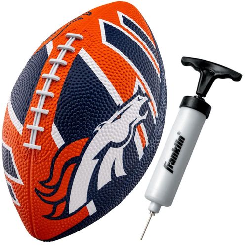 Fútbol americano Franklin Sports NFL Denver Broncos de goma 8.5 pulgadas