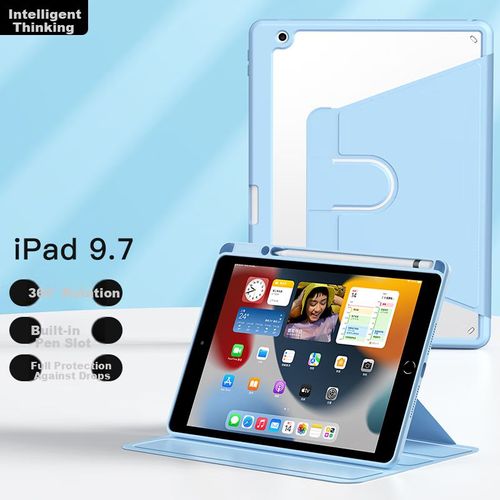 Funda para iPad 9.7" Zhi Sihui S31 Acrílico Transparente Azul