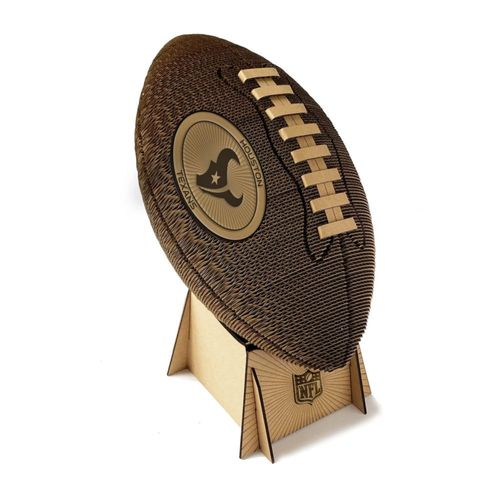 Fútbol Americano 3D de Cartón Littlearth NFL Houston Texans 28 cm