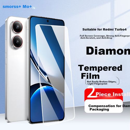 Protector de Pantalla Smorss Redmi Turbo 4 Vidrio Templado 2 piezas