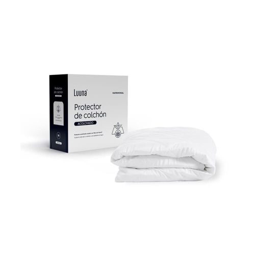 Protector de colchón acolchado luuna king impermeable, suave y hipoalergénico pa