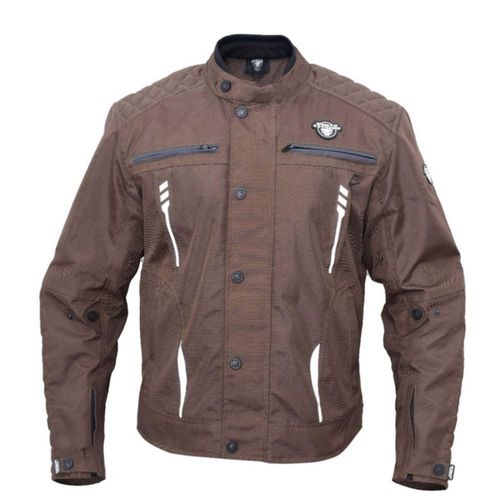 Chamarra Moto Punto Extremo Terra Cordura Ec2 Marrón