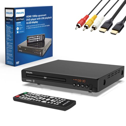 Reproductor de DVD Philips 1080P con puerto HDMI para todas las regiones con control remoto