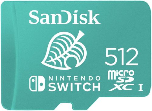 Tarjeta microSDXC SanDisk 512GB con licencia para Nintendo Switch