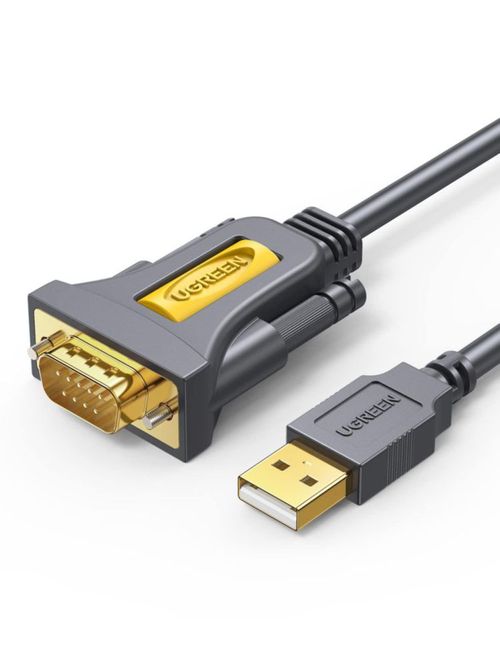 Adaptador USB a serie UGREEN DB9 macho de 9 pines para Windows Mac de 3 pies
