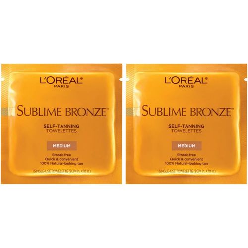 Toallitas autobronceadoras L'Oreal Paris Sublime Bronze de 6 quilates x 2