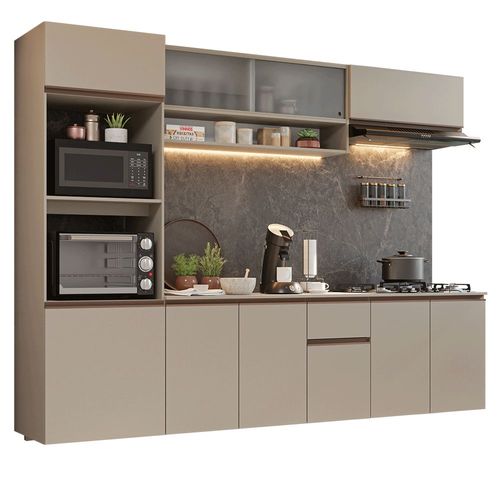 Cocina Integral Completa Modular Madesa Nice 260cm Crema 10