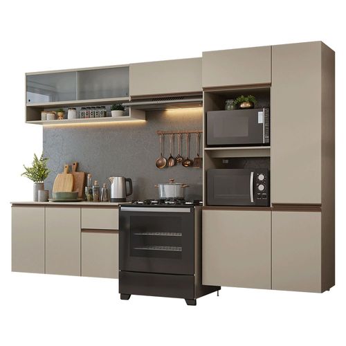 Cocina Integral Completa Modular Madesa Nice 300cm Crema 08