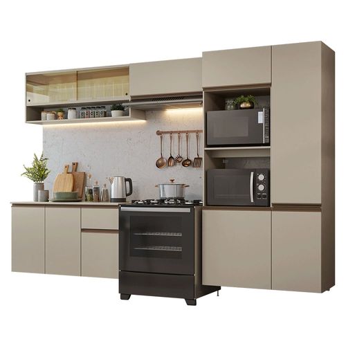 Cocina Integral Completa Modular Madesa Nice 300cm Crema 10