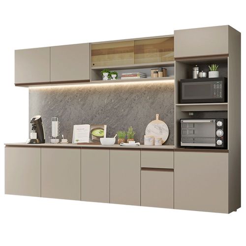 Cocina Integral Completa Modular Madesa Nice 300cm Crema 05