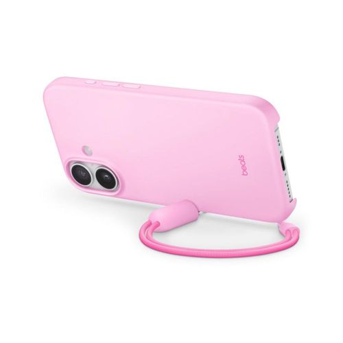 Funda Beats Horizontal iPhone 17 Magsafe Correa Rosa Mineral