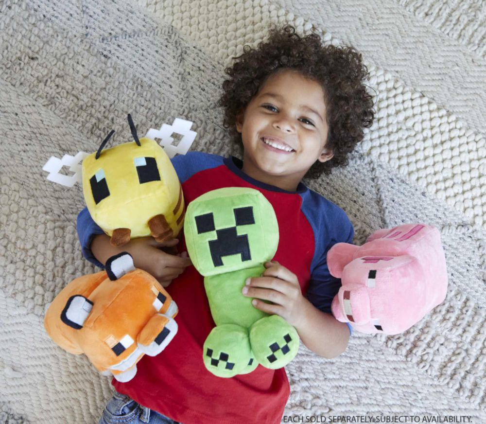 Peluche Haobuy Minecraft Peluche abeille Poupée 30 cm -Jaune