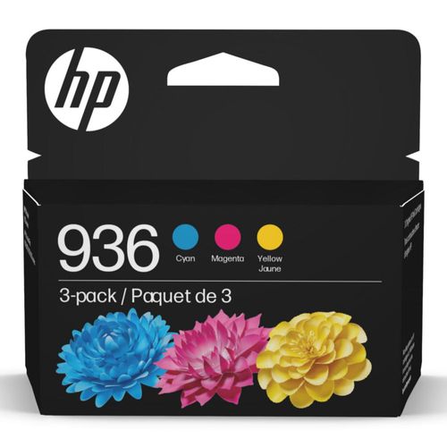 Cartuchos de tinta HP 936 de rendimiento estándar cian/magenta/amarillo paquete de 3