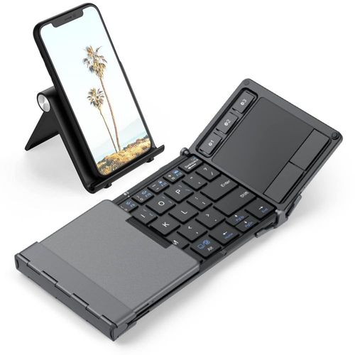 Teclado plegable iClever BK08 Bluetooth con panel táctil