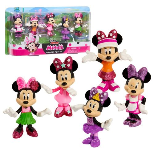 Set de figuras coleccionables Disney Junior Minnie Mouse de 3 pulgadas