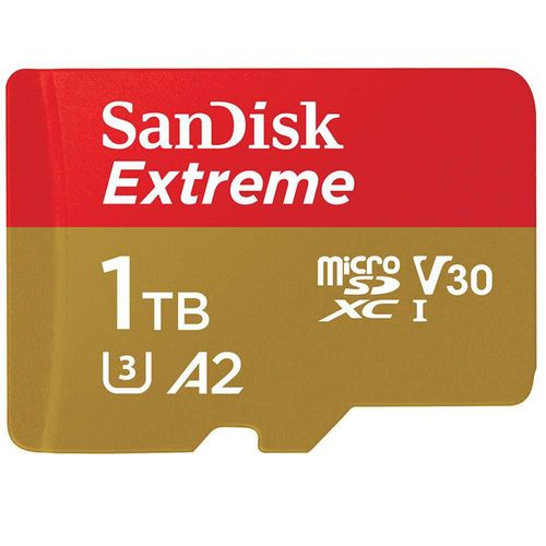 Tarjeta de memoria SanDisk Extreme microSDXC UHS-I de 1 TB con adaptador