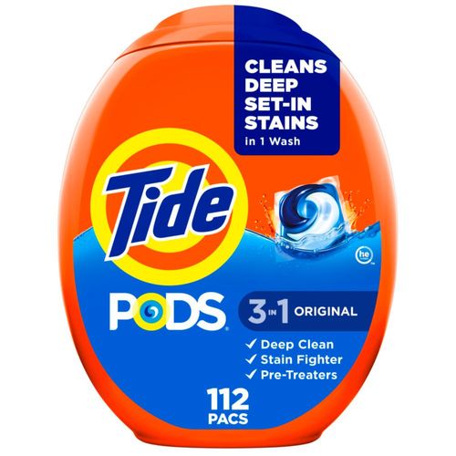 Detergente para ropa Tide PODS Original Scent 112 paquetes