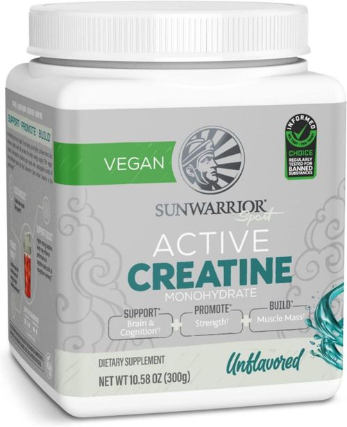 Monohidrato de creatina en polvo Sunwarrior Active 60 porciones