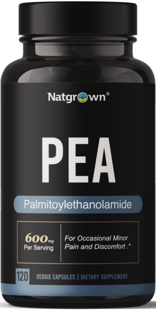 Suplemento Natgrown Palmitoiletanolamida PEA 600 mg 120 cápsulas