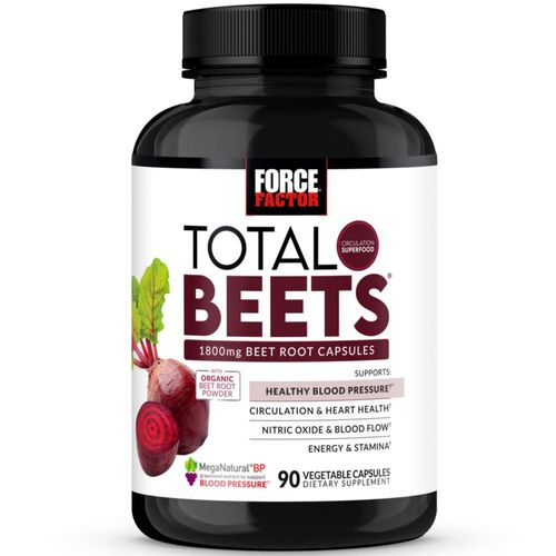Suplemento Force Factor Total Beets Blood Pressure 90 cápsulas