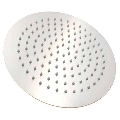 Regadera Redonda 20cm Satinada Sin Brazo Baja Y Alta Acero