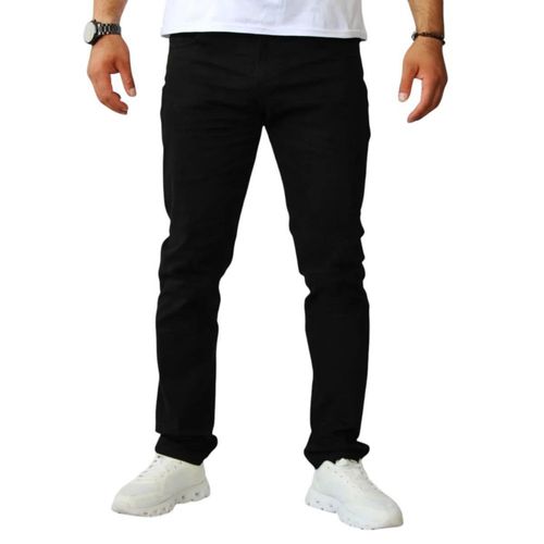 Pantalón Semiskinny de Gabardina Stretch John Silver Negro