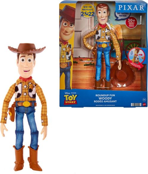 Figura de acción Mattel Disney Pixar Toy Story Woody 30 cm Talking