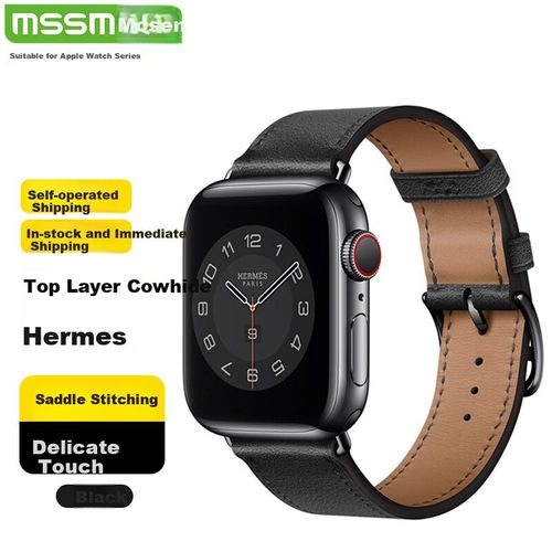 Correa para Apple Watch Cuero Genuino Negra 38/40/41 mm
