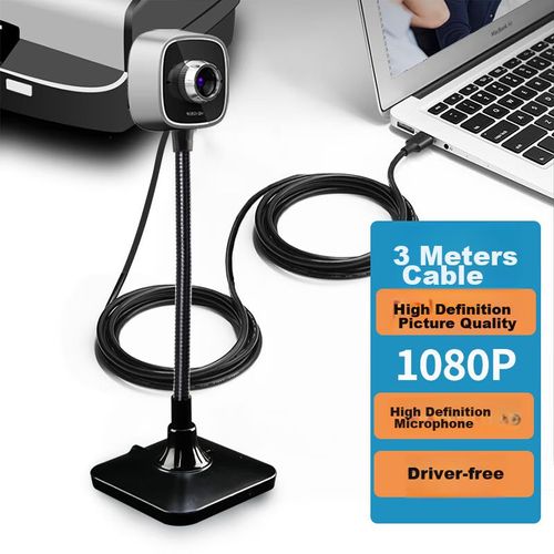 Cámara Web Gesobyte C303 1080P Hd Usb Co