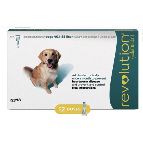 Revolution 12% (selamectina) 3 tubos x 2 ml (verde) caja con 3 tubos de 2 ml lin