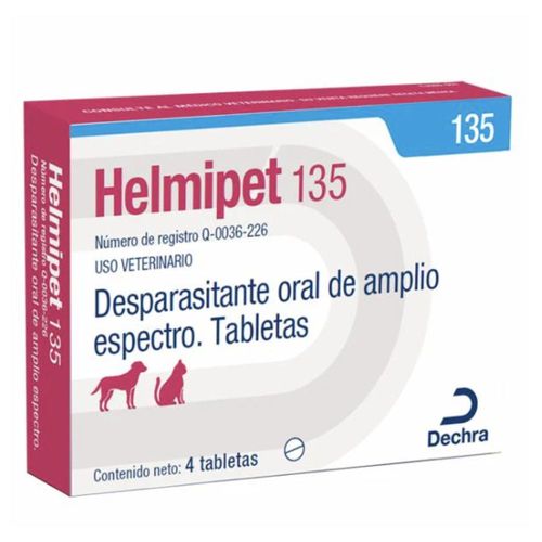 Helmipet 400* 4 tabletas linea antimicrobianos laboratorio dechra