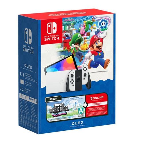 Bundle Consola Nintendo Switch OLED Super Mario Bros Wonder