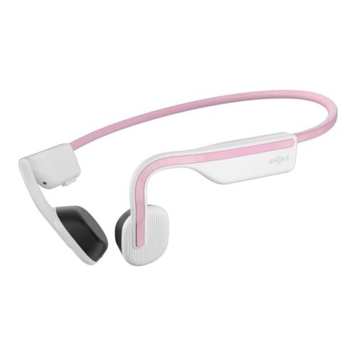 SHOKZ OpenMove Audífonos Deportivos Inalámbricos con Bluetooth y Micrófono, Auriculares Deportivos de Conducción Ósea - Rosa